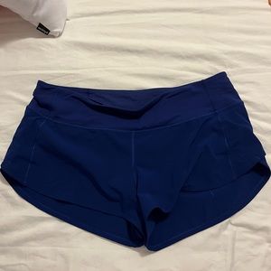 Dark blue speed up lululemon shorts